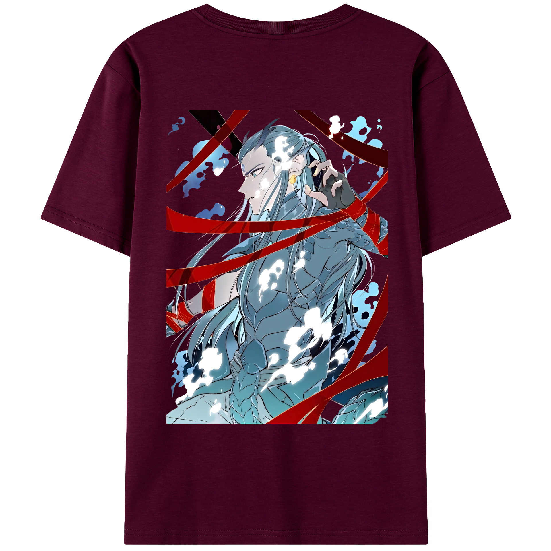 （画像用） Ne Zha 2 ナタ 魔童の大暴れ レディース半袖Tシャツ(バックプリント)